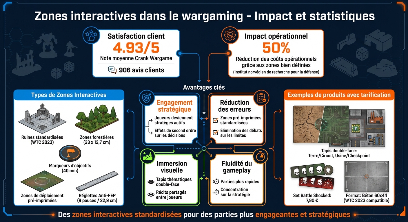 Impact des zones interactives sur le wargaming : statistiques et avantages clés