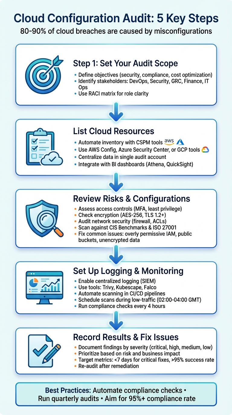 5-Step Cloud Configuration Audit Process for Security and Compliance