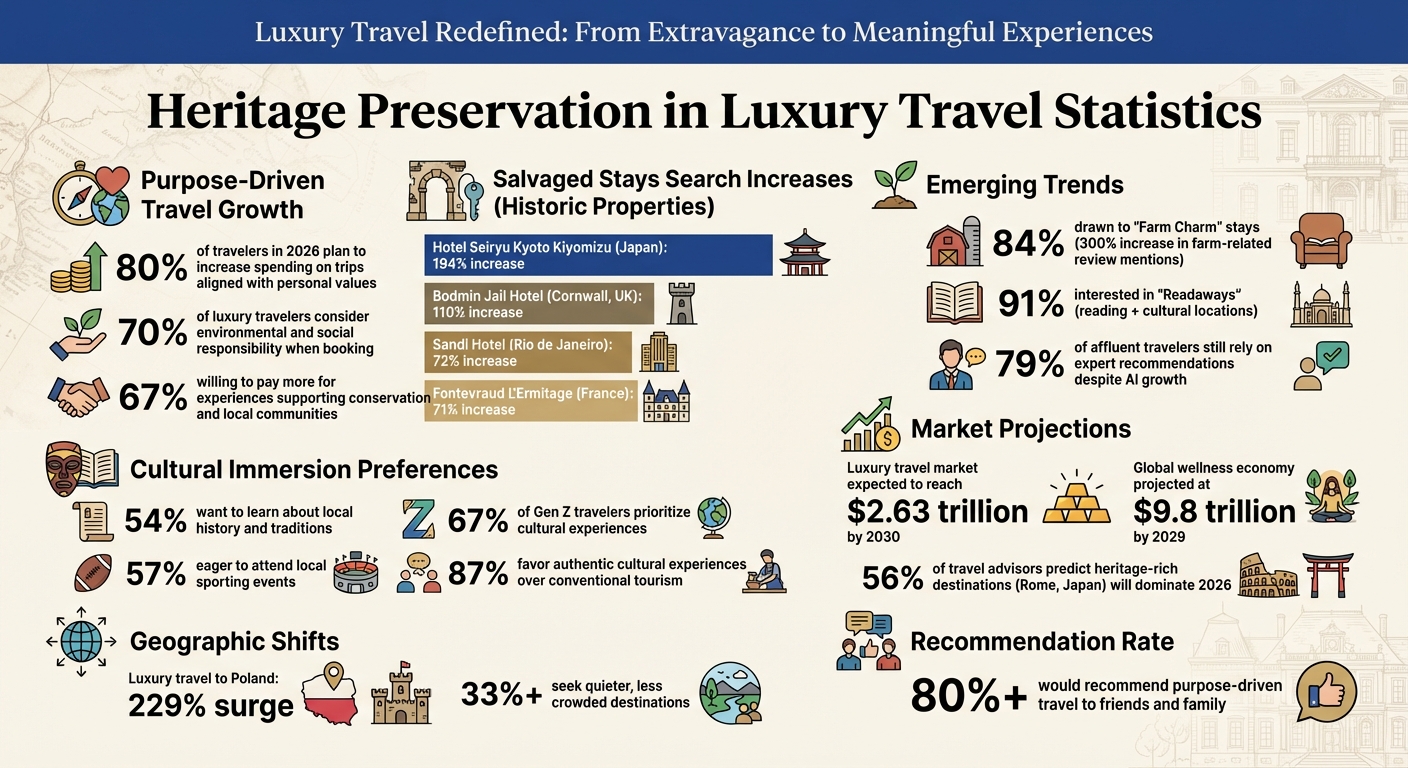 Heritage Preservation in Luxury Travel: Key Statistics and Trends 2026