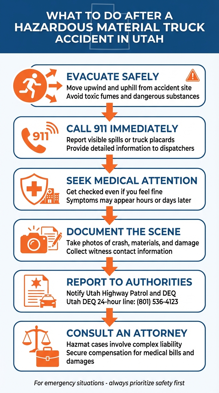 6 Critical Steps After a Hazmat Truck Accident in Utah