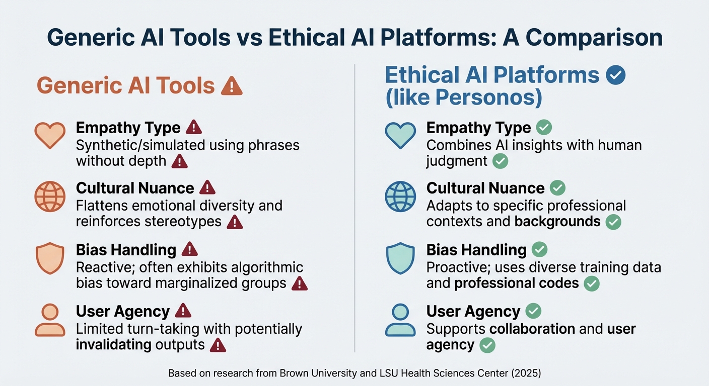 Ethical AI vs Generic AI Tools in Empathy Mapping: Key Differences