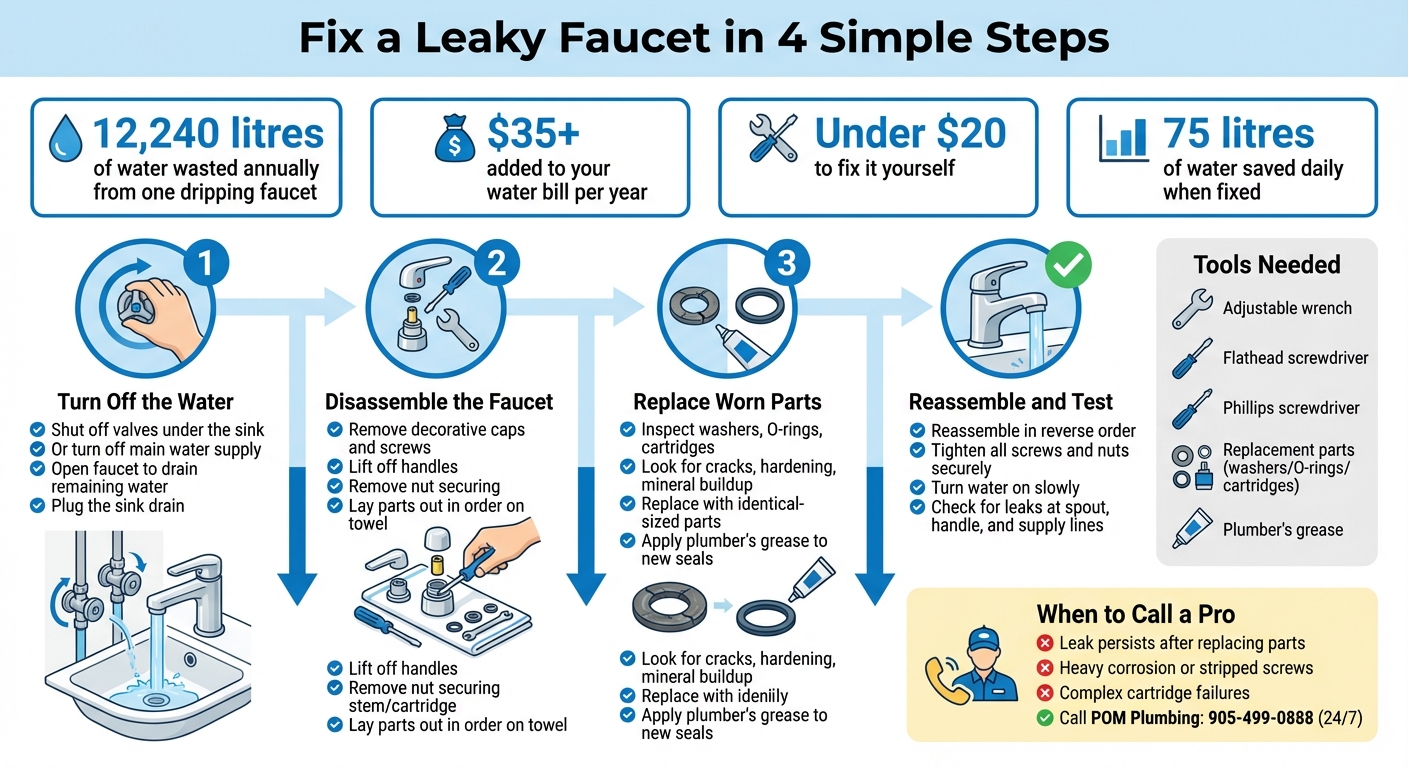 4-Step Guide to Fix a Leaky Faucet and Save Water