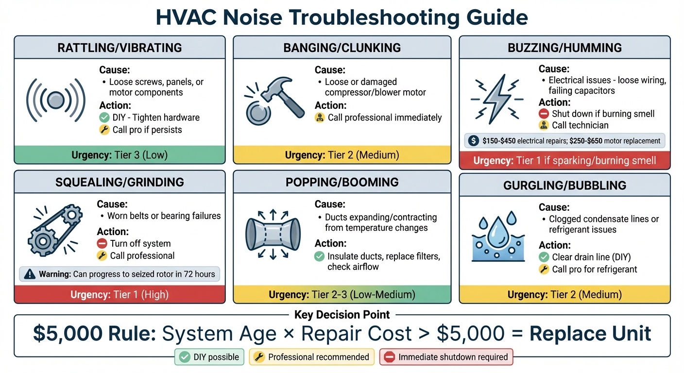 Common HVAC Noises: Causes and Solutions Guide