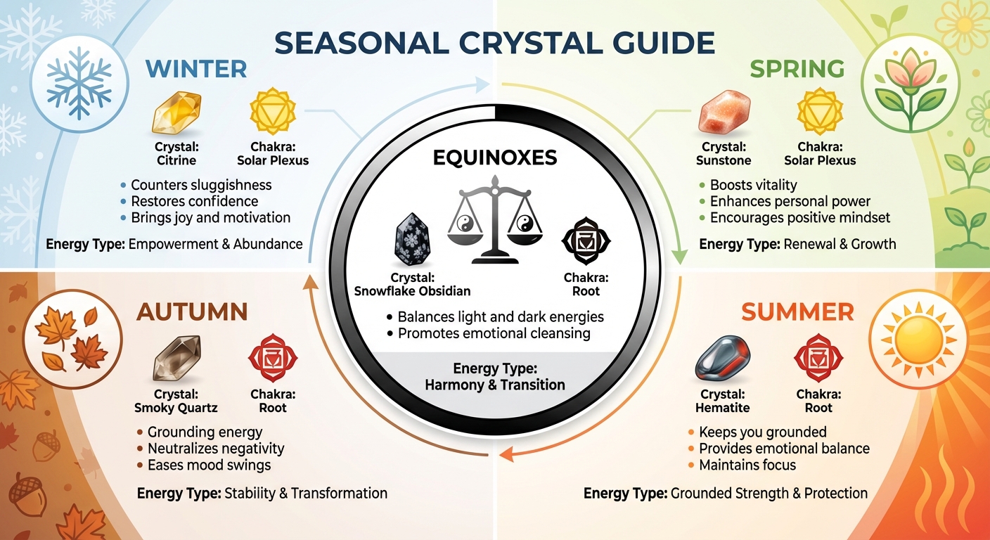 Best Crystals for Each Season and Their Energy Benefits