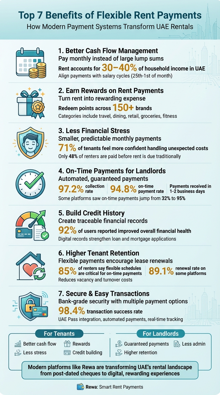 7 Benefits of Flexible Rent Payments in UAE - Infographic