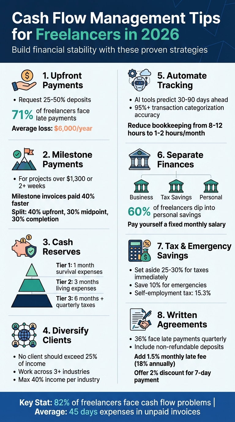 8 Cash Flow Management Tips for Freelancers in 2026