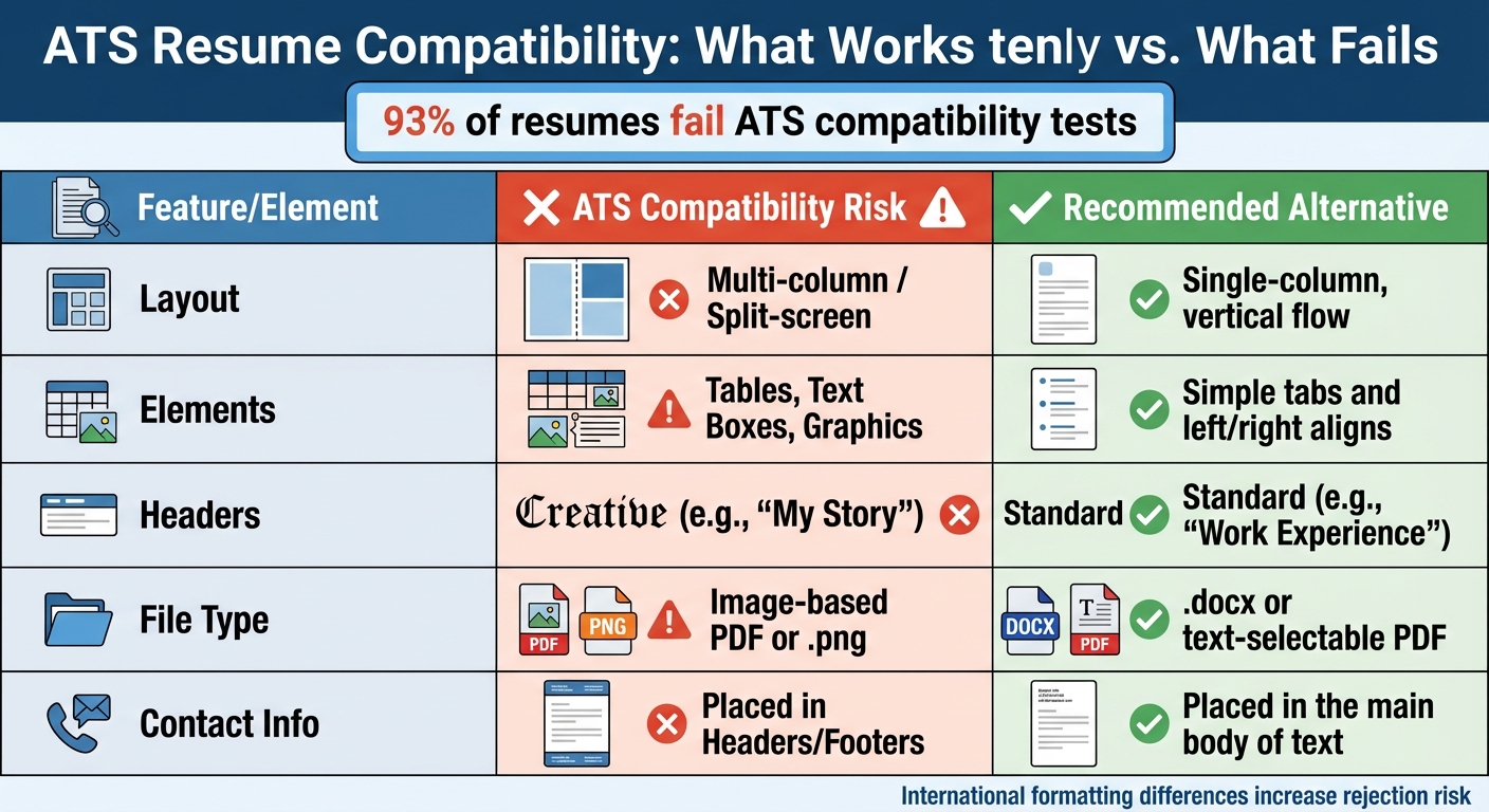 ATS Resume Compatibility Guide: Formatting Do's and Don'ts for International Applicants