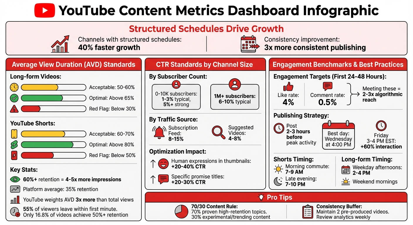 YouTube Content Metrics: Benchmarks and Performance Standards