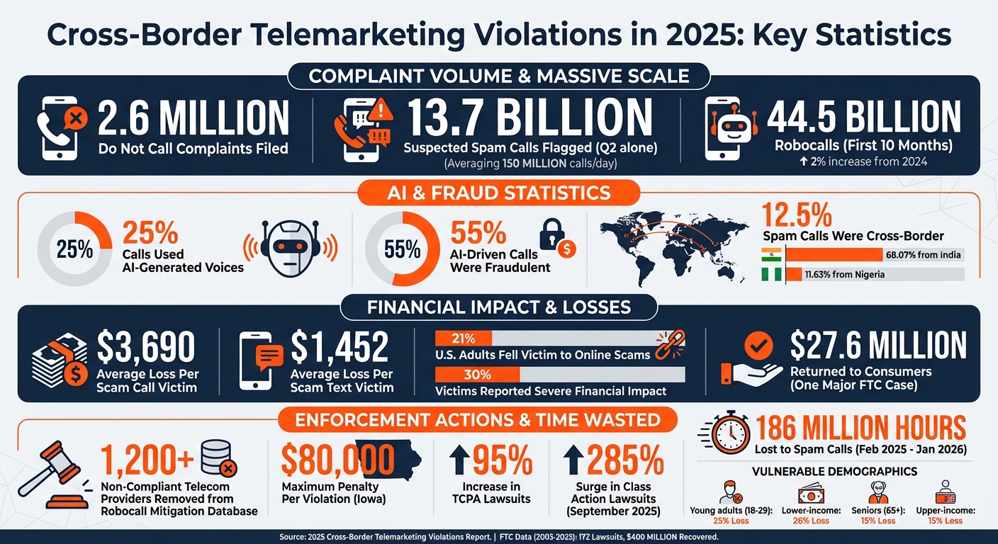 Cross-Border Telemarketing Violations: 2025 Key Statistics and Impact