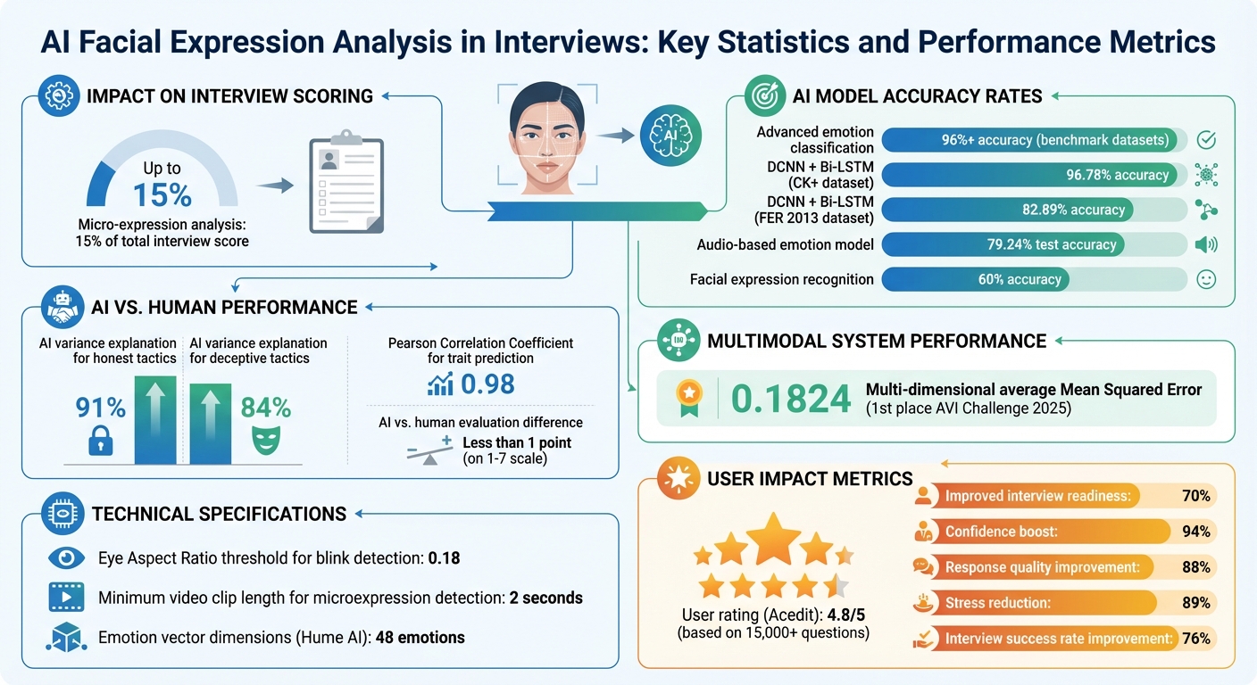 AI Facial Expression Analysis in Interviews: Key Statistics and Performance Metrics