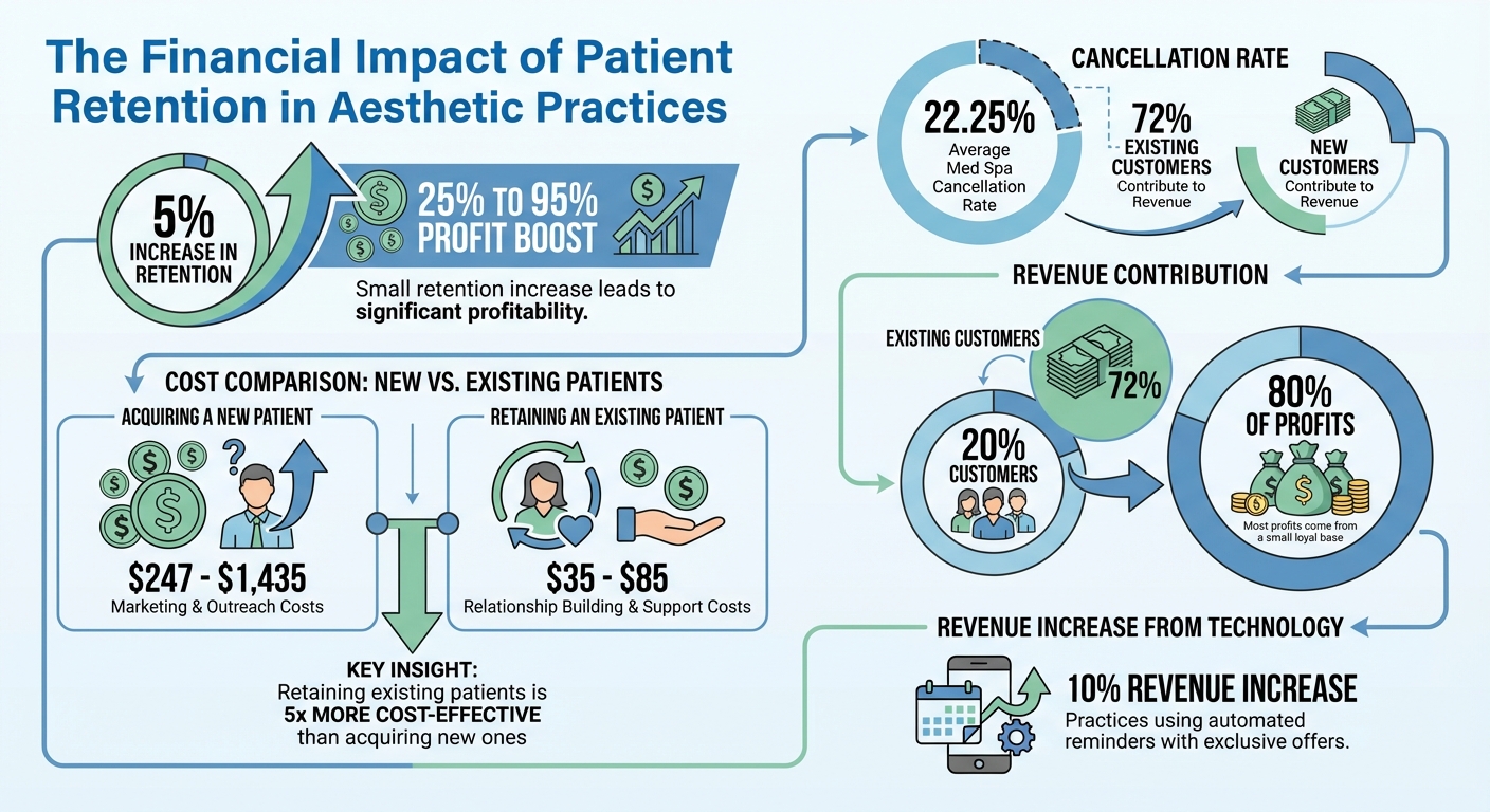 Patient Retention Statistics and Cost Comparison for Aesthetic Clinics