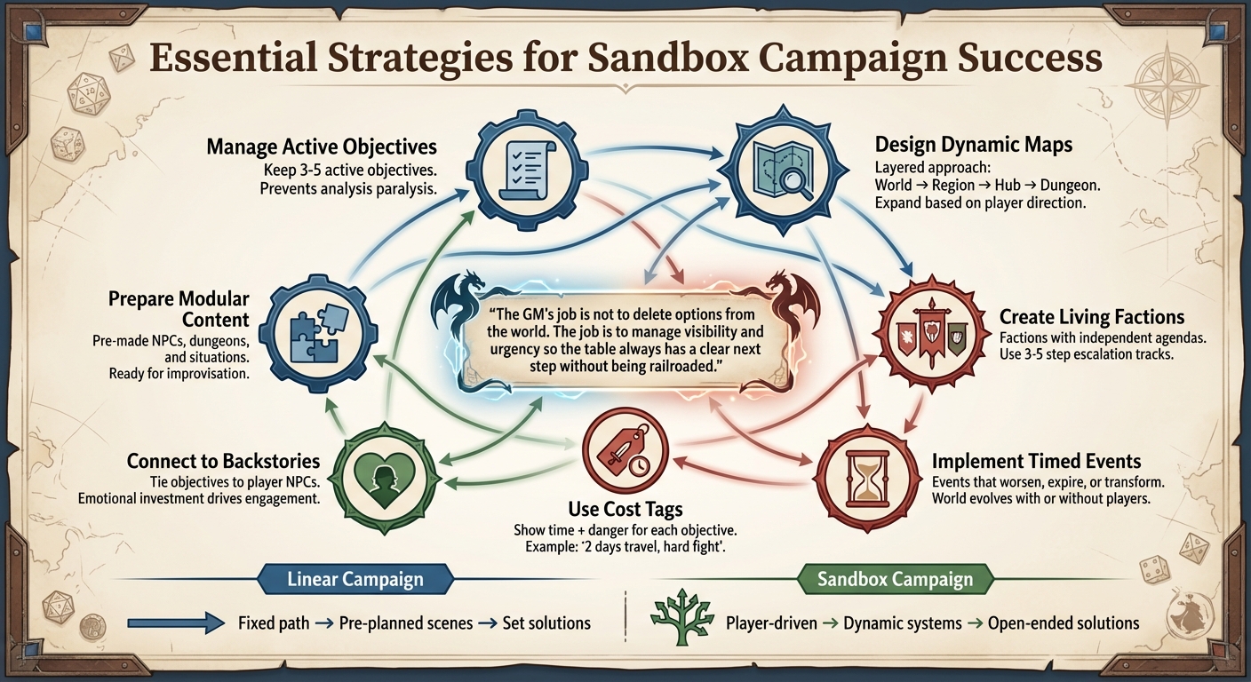 Key Strategies for Running Successful Sandbox TTRPG Campaigns