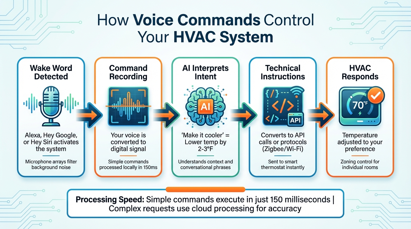 How Voice-Controlled HVAC Systems Work: From Command to Action