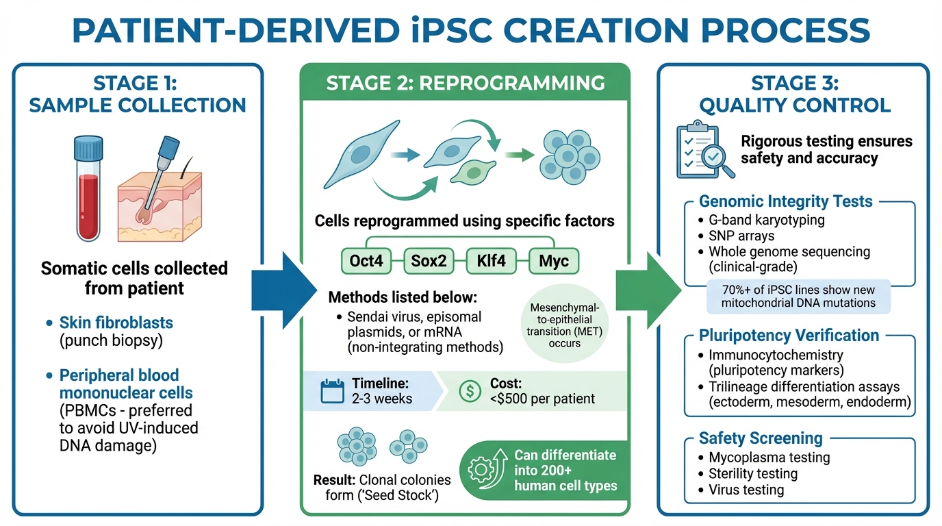 How Patient-Derived iPSCs Are Created: From Sample Collection to Quality Control