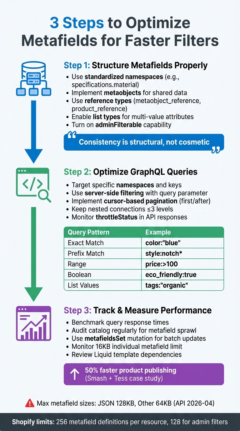 Shopify Metafield Optimization Guide: 3-Step Process for Faster Filters