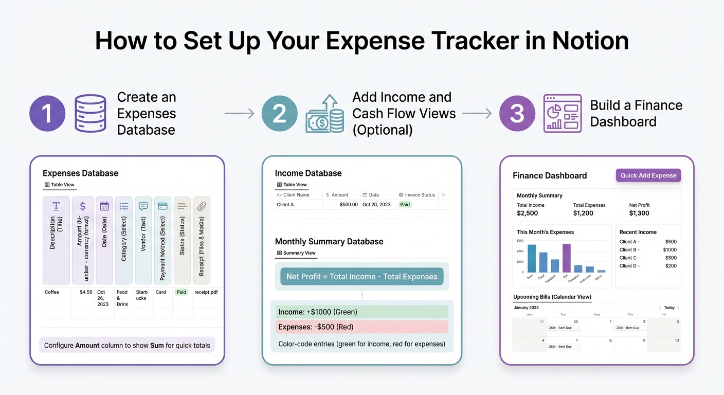 3-Step Guide to Setting Up Notion Expense Tracker