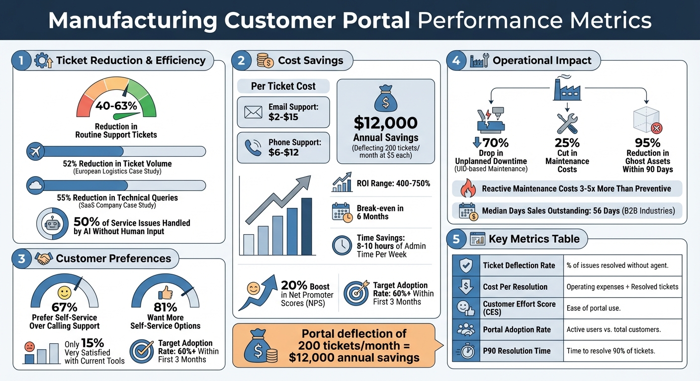Manufacturing Customer Portal ROI: Key Performance Metrics and Cost Savings