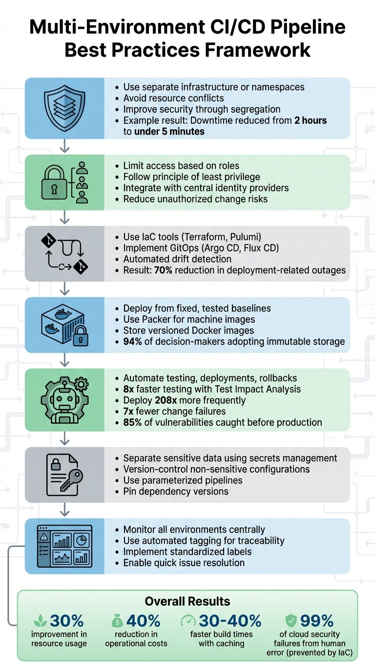 Multi-Environment CI/CD Pipeline Best Practices Framework