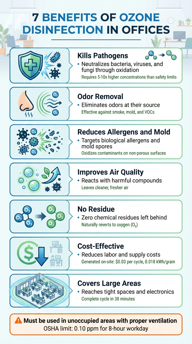 7 Benefits of Ozone Disinfection for Office Spaces