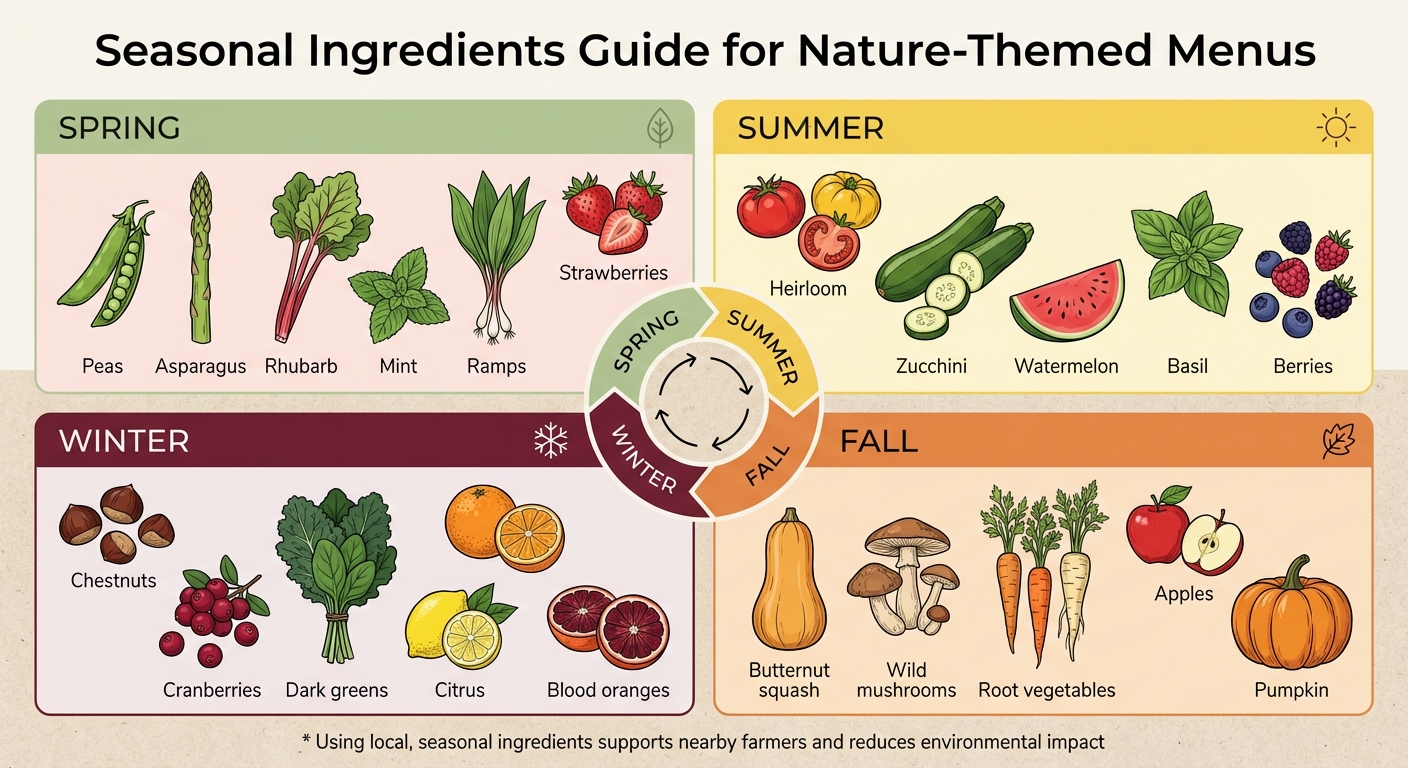 Seasonal Ingredients Guide for Nature-Themed Celebrations