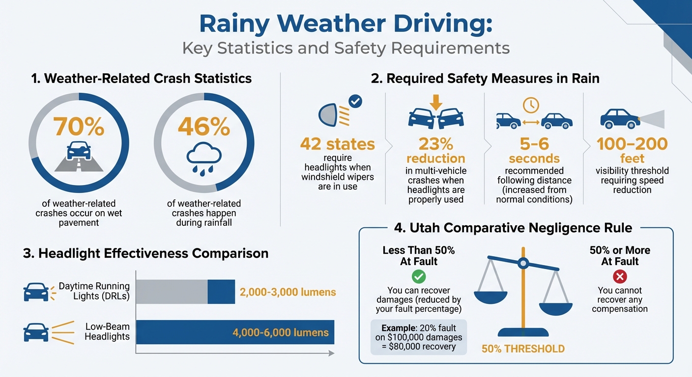 Rainy Weather Driving Accident Statistics and Safety Requirements