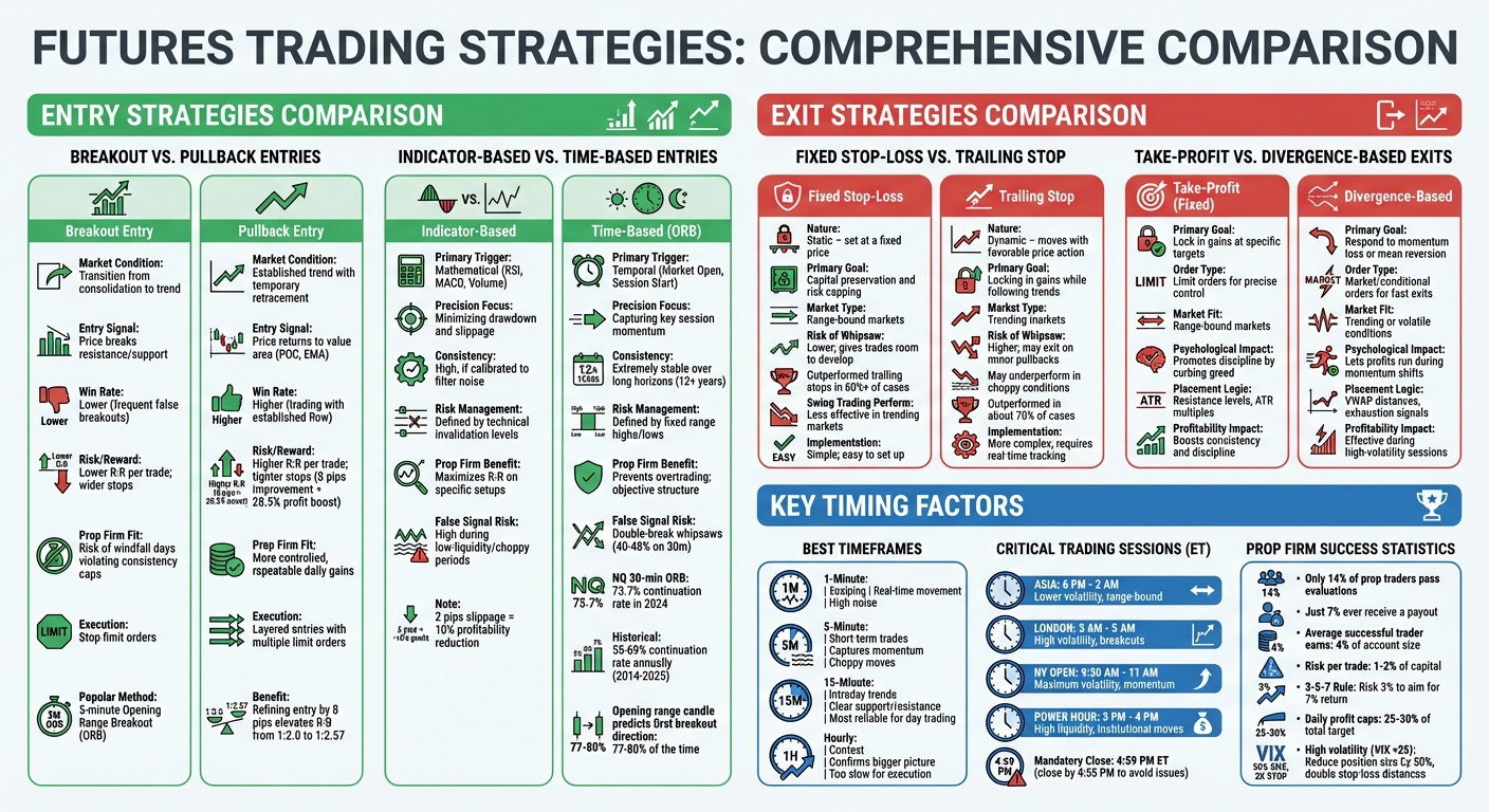 Futures Trading Entry and Exit Strategies Comparison Guide