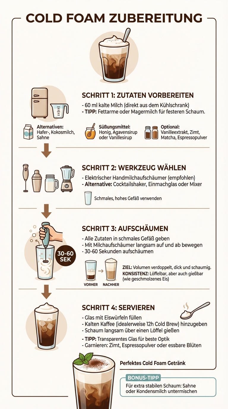 Cold Foam selber machen: Schritt-für-Schritt Anleitung