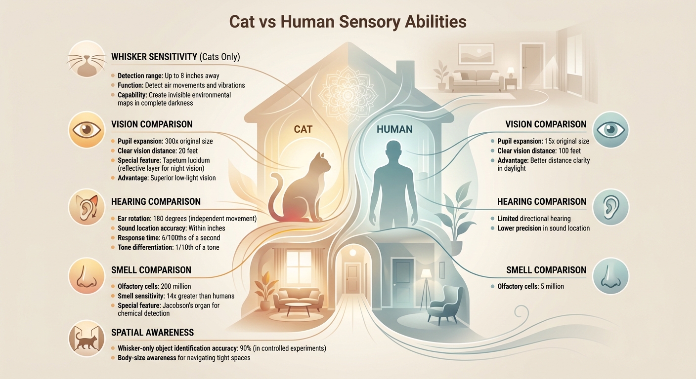 Cat vs Human Sensory Abilities: A Comparative Analysis