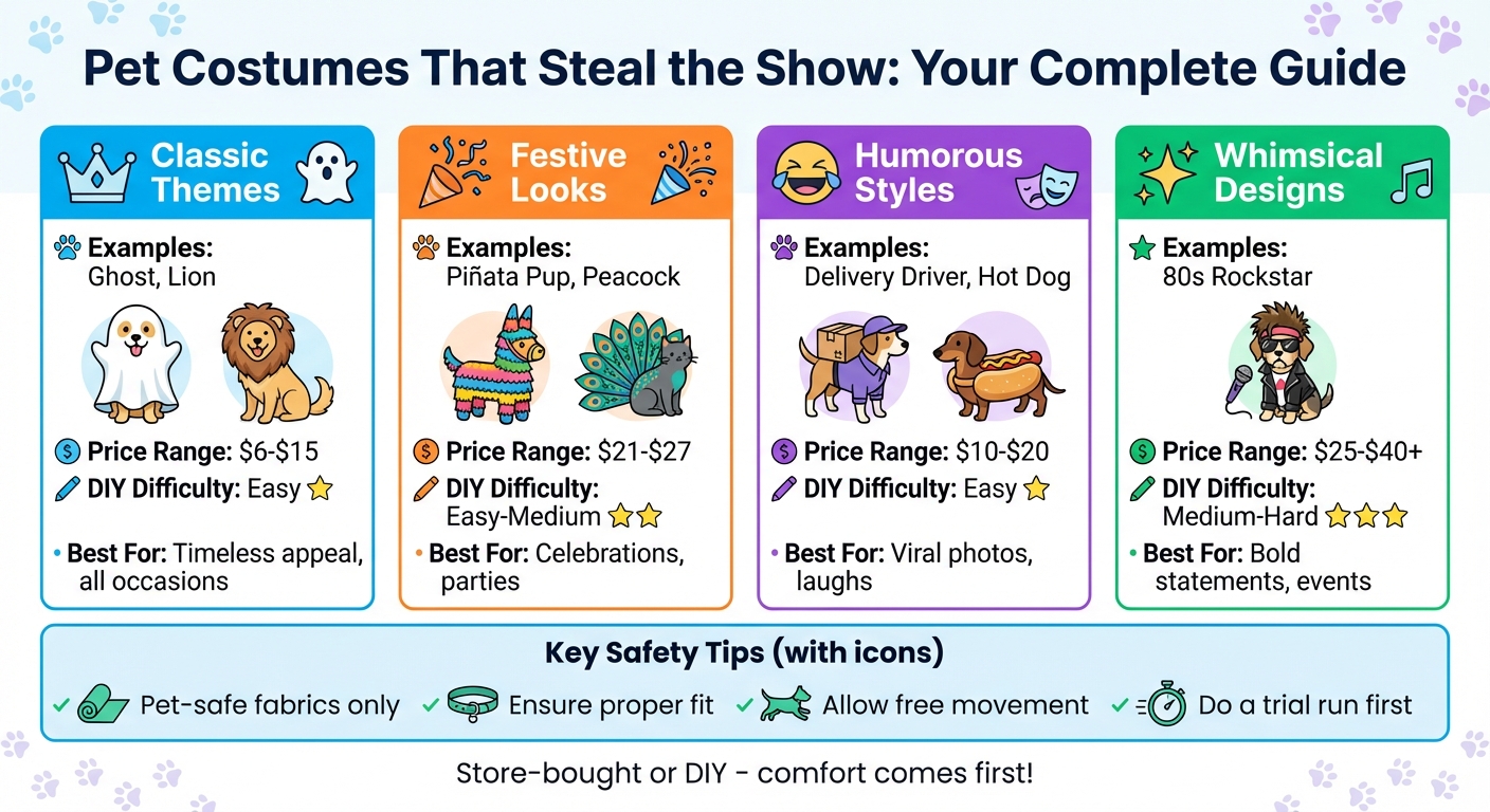 Pet Costume Categories Comparison Guide with Prices and DIY Options