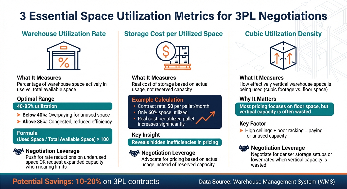 3PL Space Utilization Metrics Comparison Guide