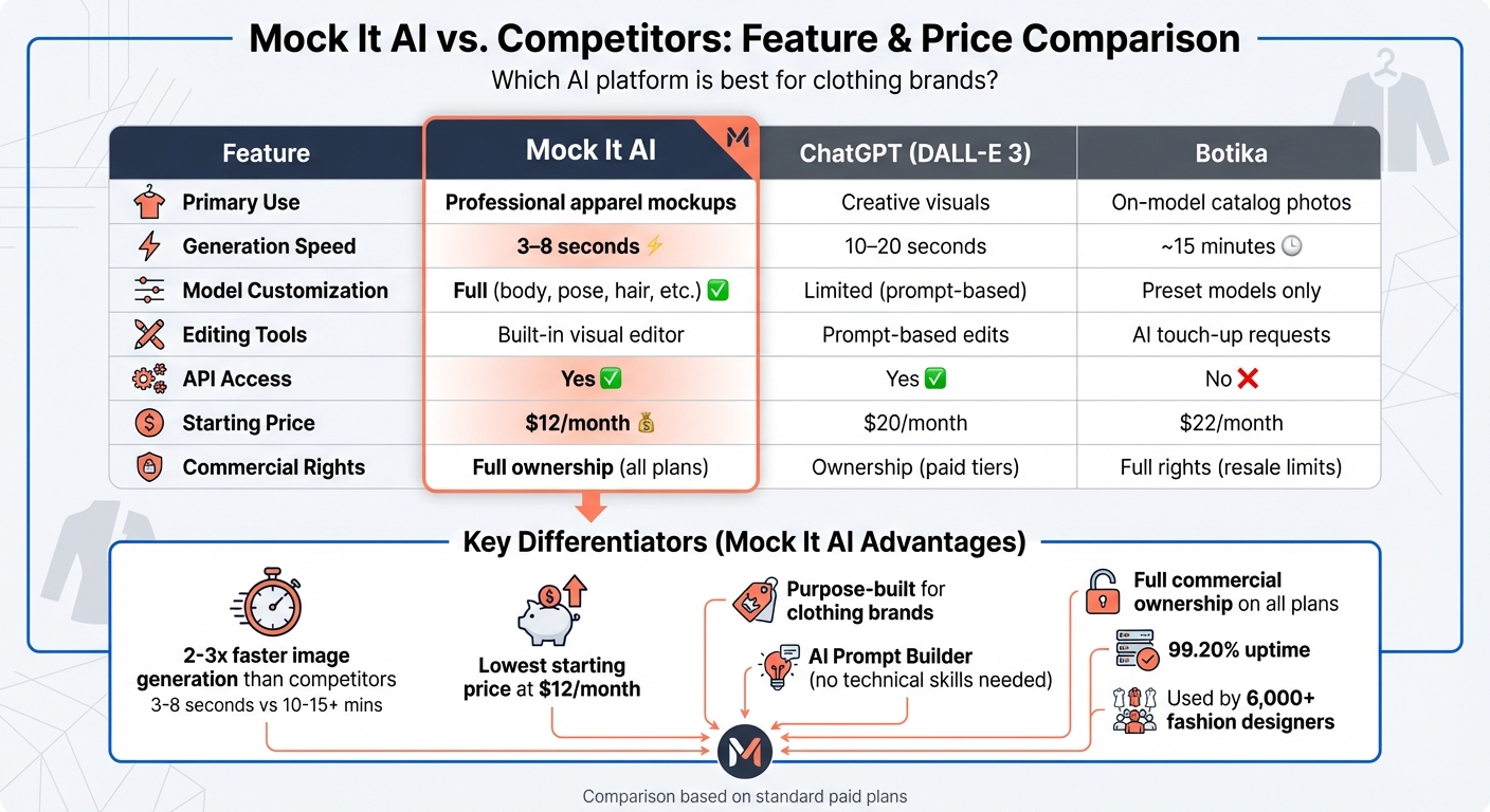 Mock It AI vs Competitors: Features and Pricing Comparison for Clothing Brands