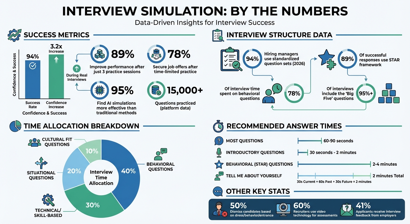Interview Simulation Success Statistics and Key Metrics