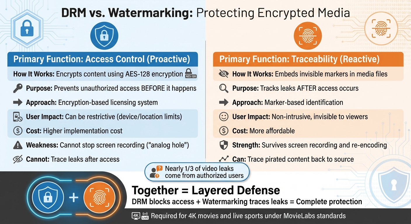 DRM vs Watermarking: Key Differences in Digital Content Protection