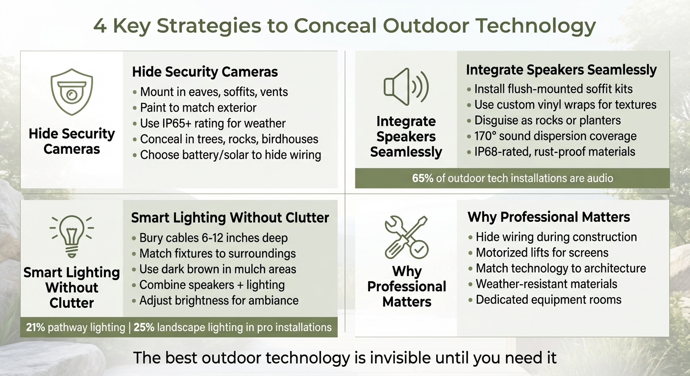 4 Key Strategies to Conceal Outdoor Technology in Your Home