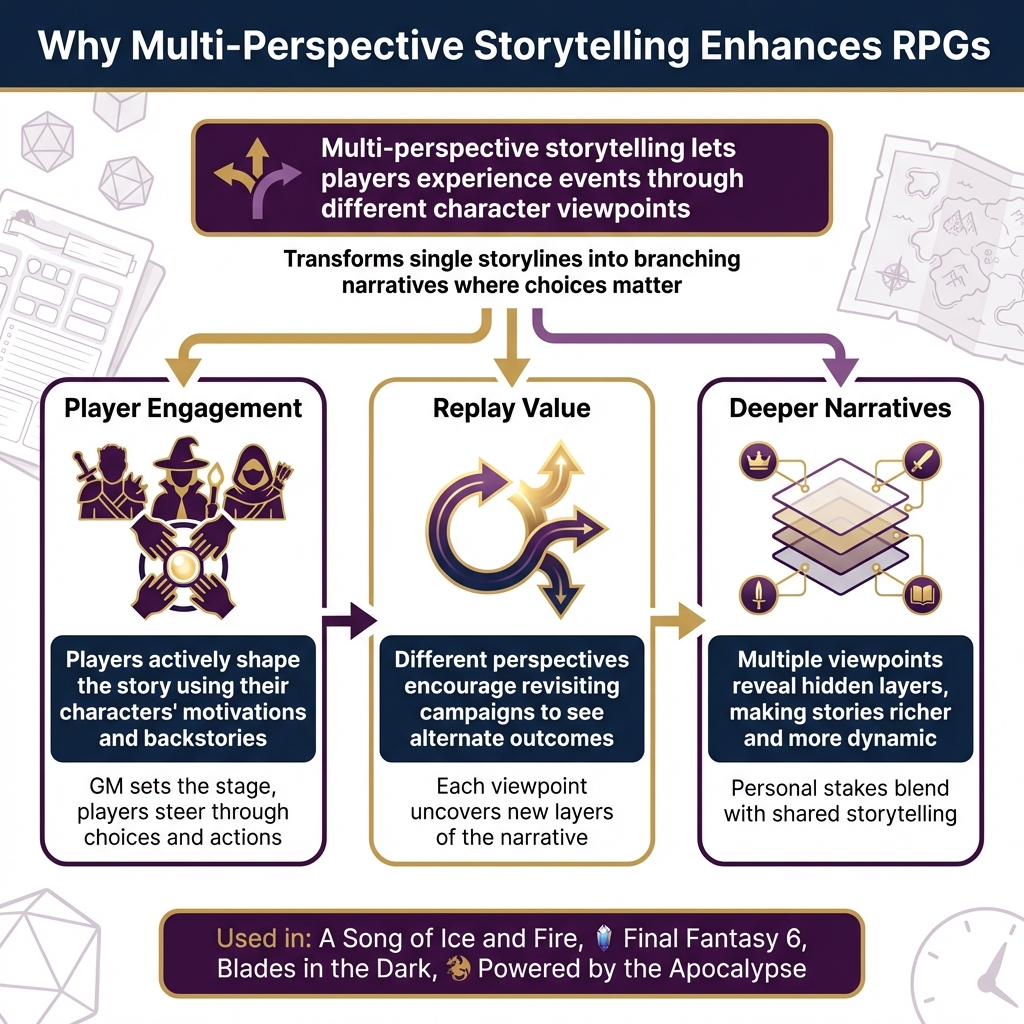 Key Benefits of Multi-Perspective Storytelling in RPGs