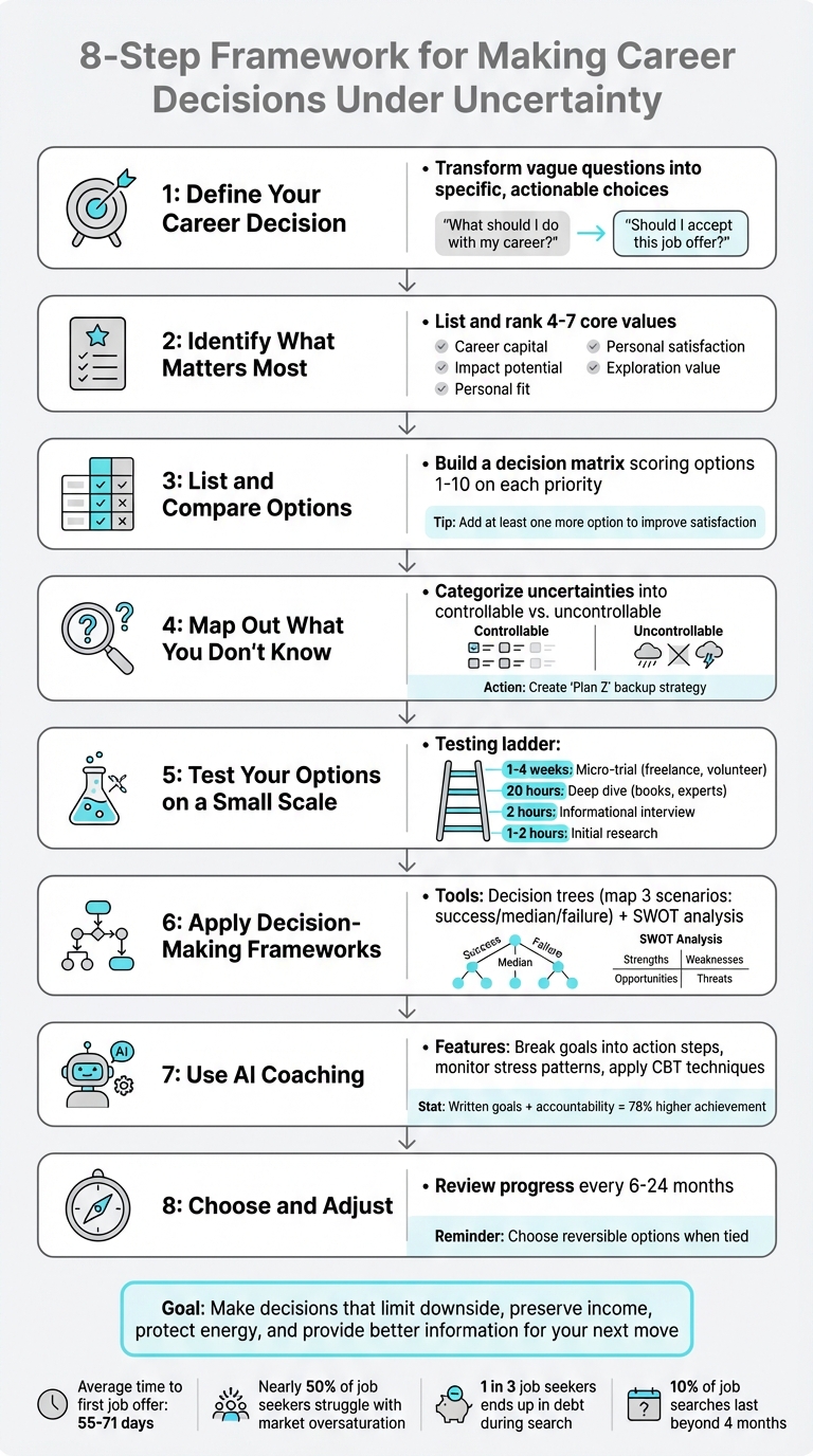 8-Step Framework for Making Career Decisions Under Uncertainty