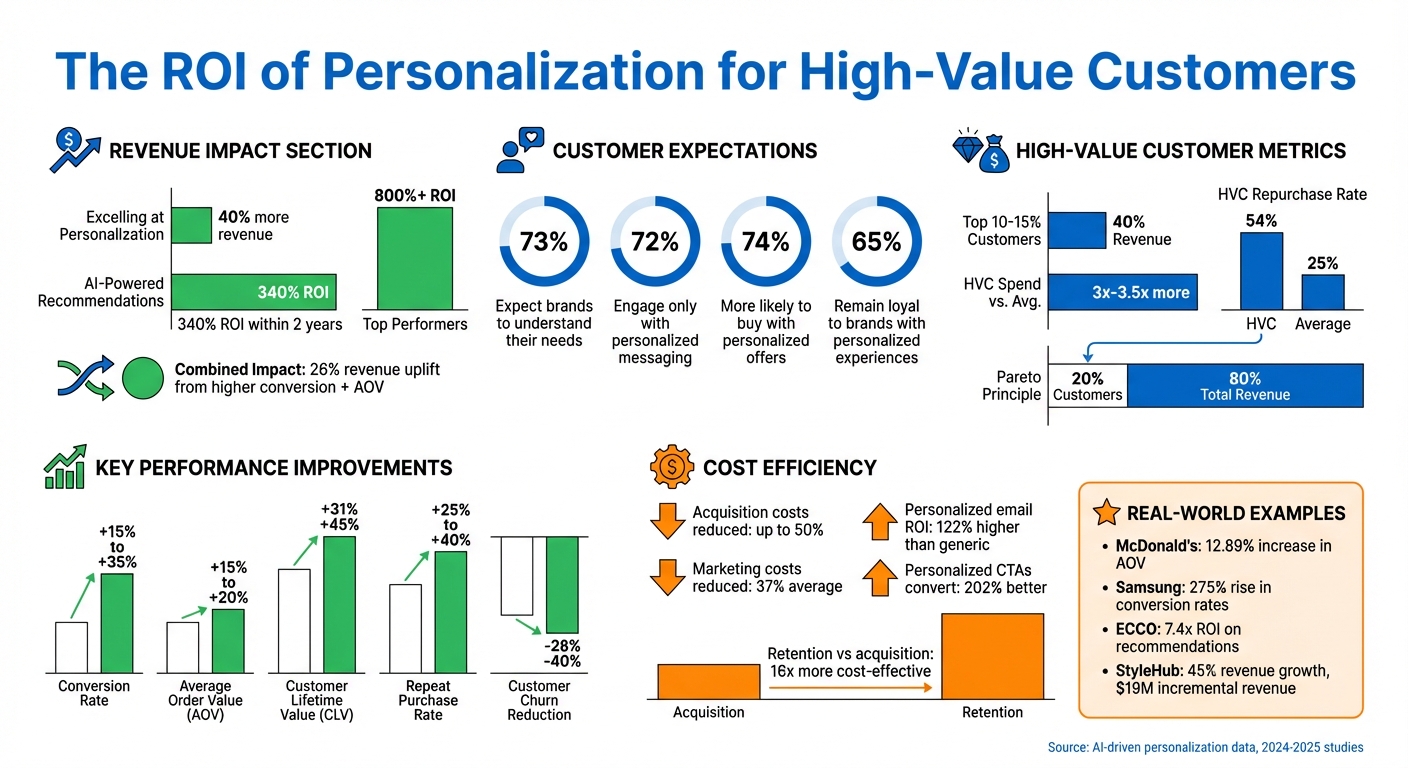 ROI of Personalization: Key Statistics and Revenue Impact for High-Value Customers