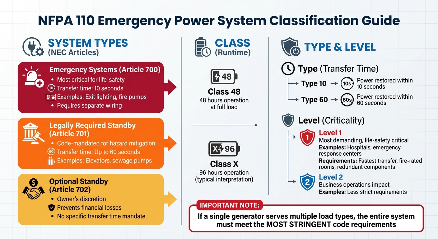 NFPA 110 Emergency Power System Classification Guide