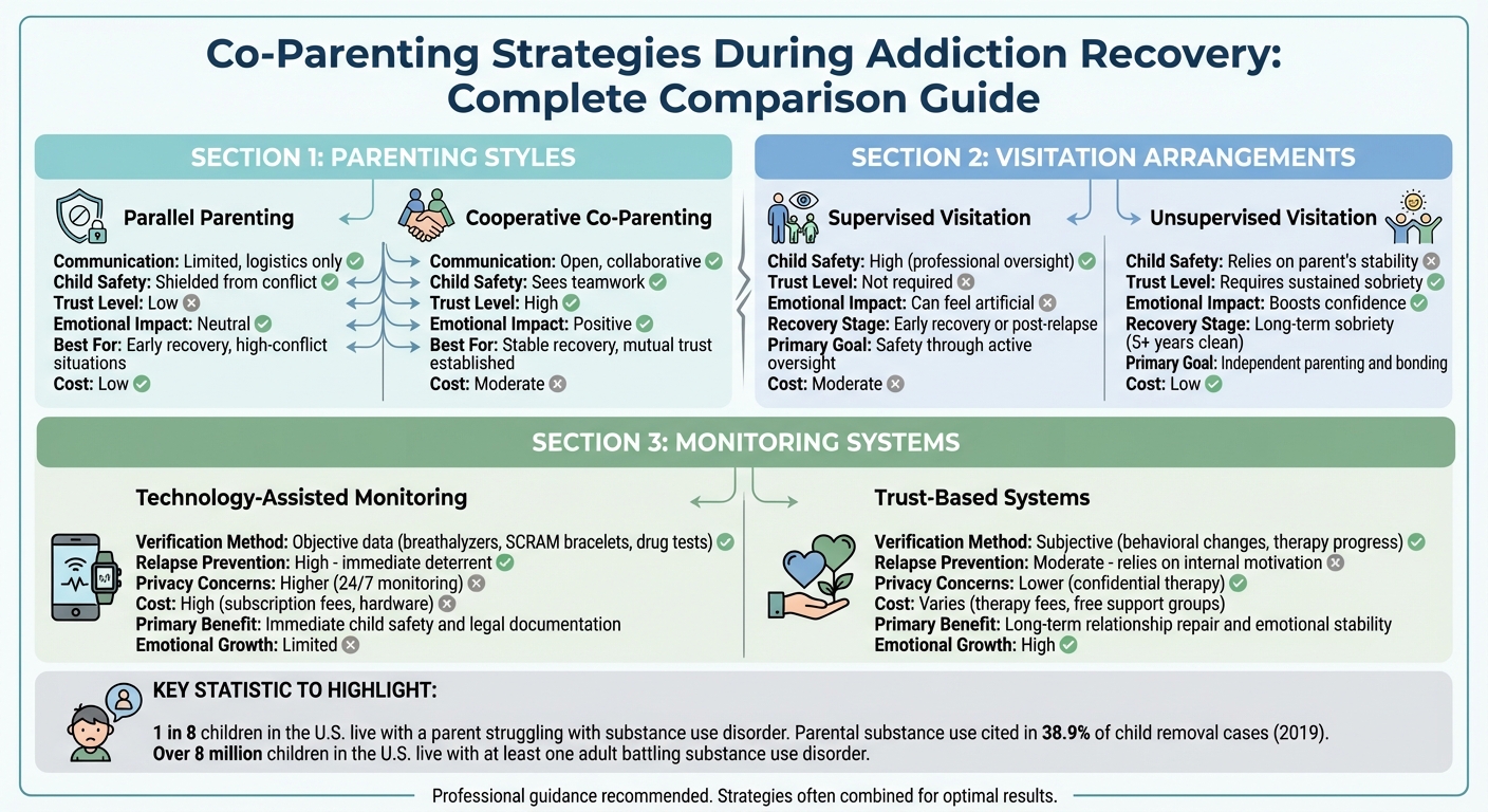 Co-Parenting Strategies During Addiction Recovery: Complete Comparison Guide