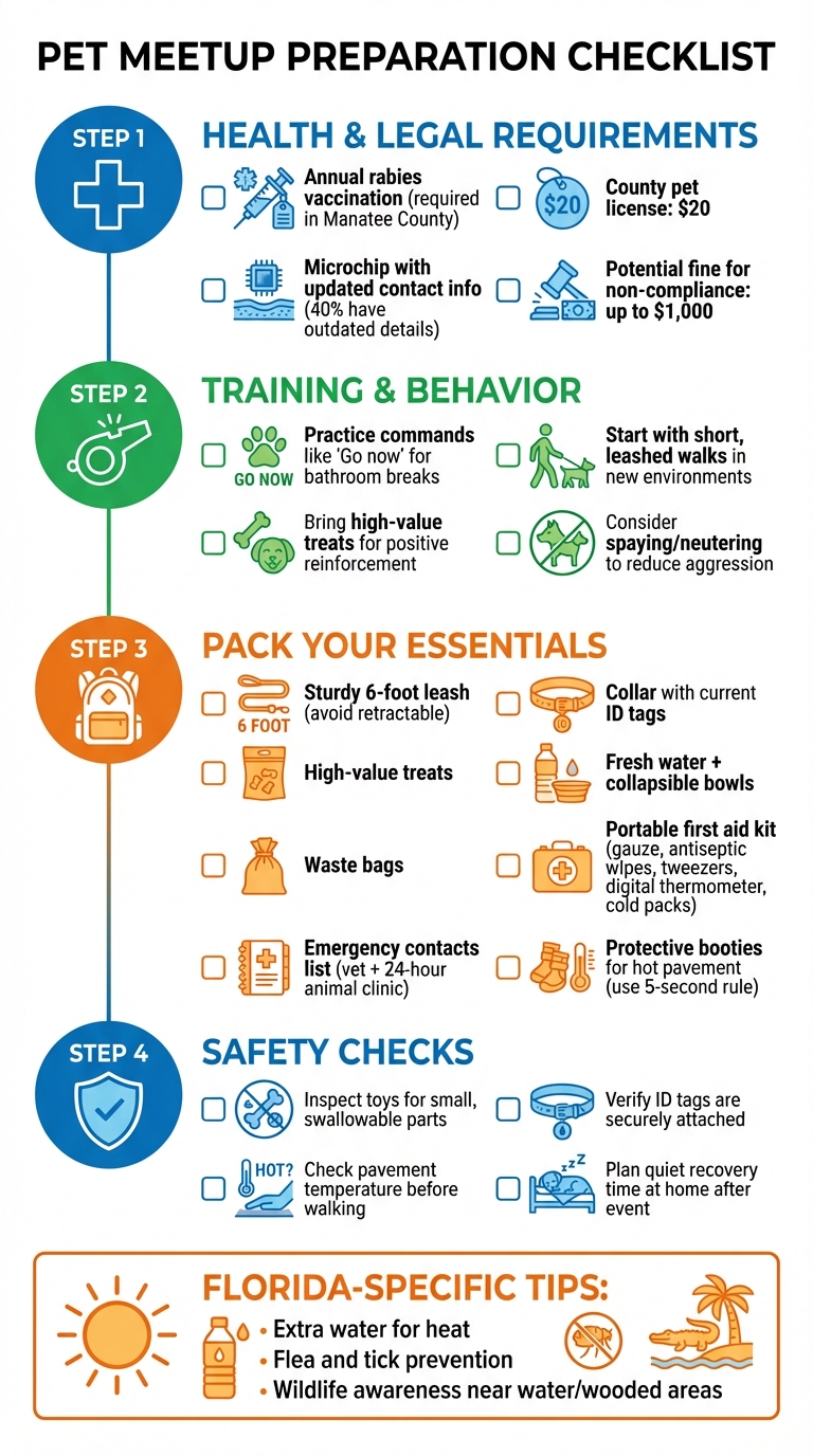 How to Prepare for Your First Pet Meetup in Manasota: Essential Checklist