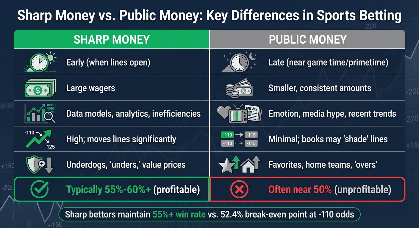 Sharp Money vs Public Money: Key Differences in Sports Betting