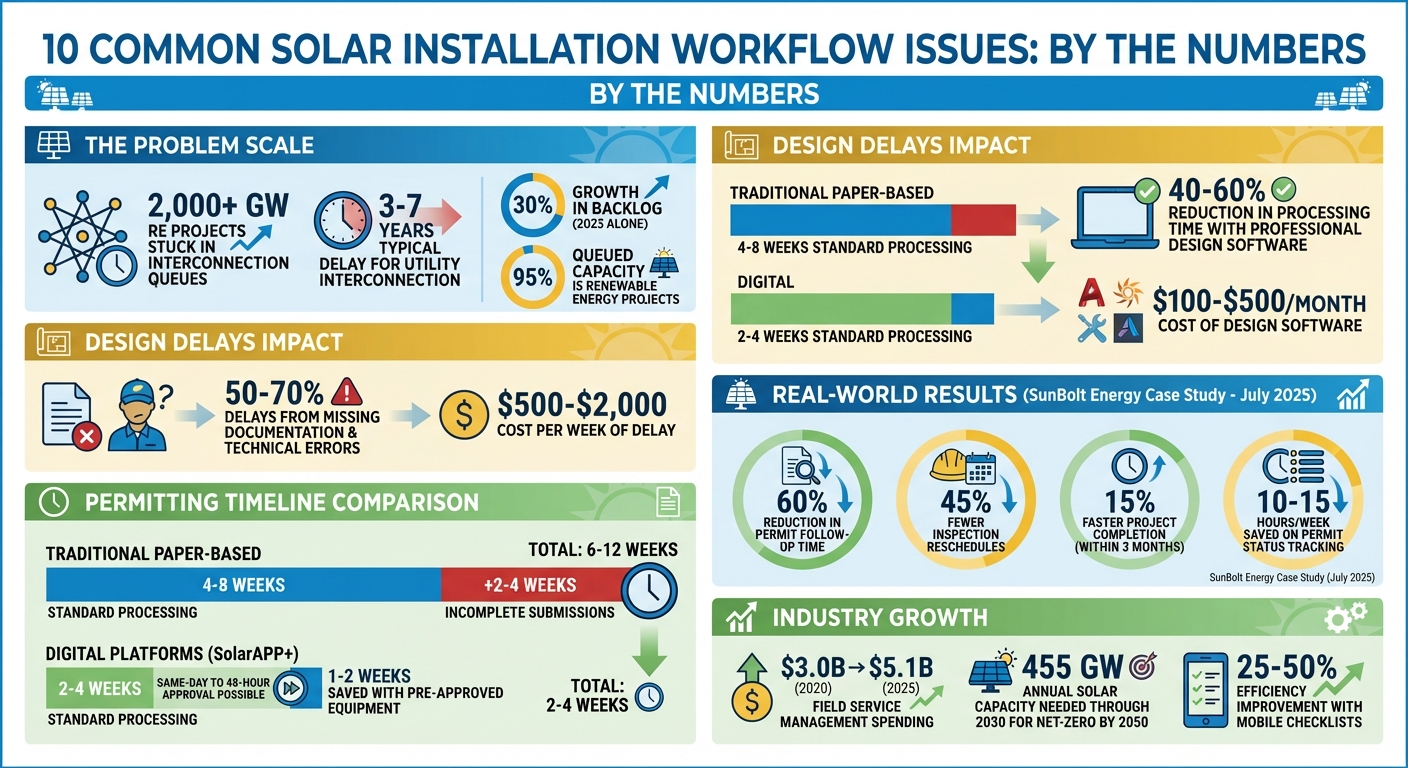 Solar Installation Workflow Issues: Key Statistics and Solutions