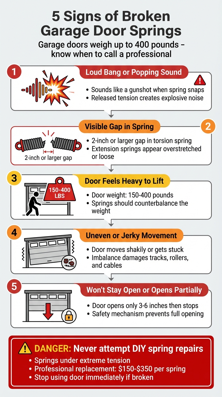 5 Warning Signs Your Garage Door Spring Is Broken