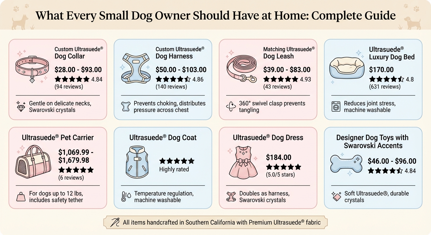 Essential Small Dog Accessories Guide: 8 Must-Have Items with Prices and Ratings
