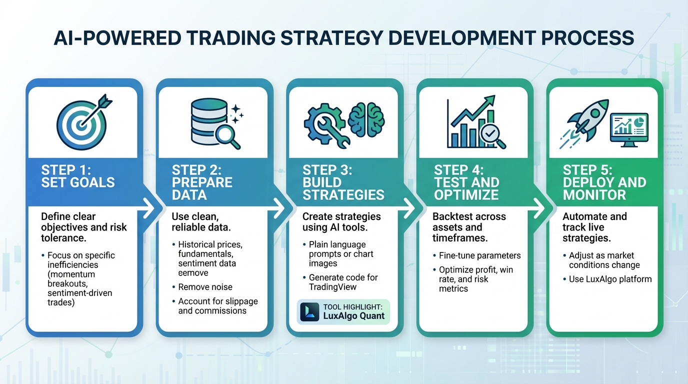 5-Step AI Trading Strategy Development Process