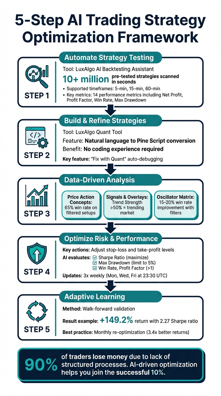 5-Step AI Trading Strategy Optimization Framework