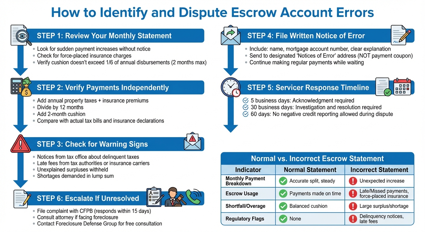 How to Identify and Dispute Escrow Account Errors: A Step-by-Step Guide