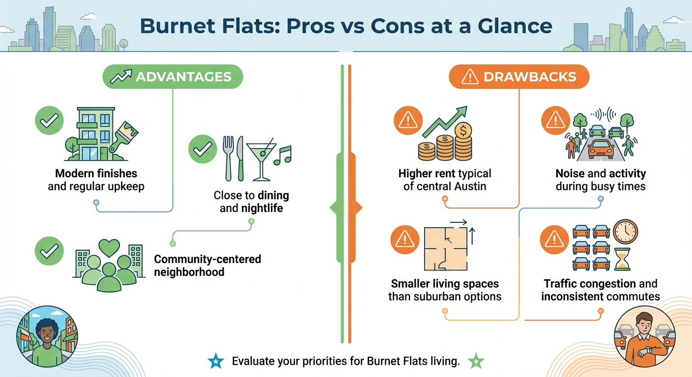 Burnet Flats Austin Apartment Pros vs Cons Comparison