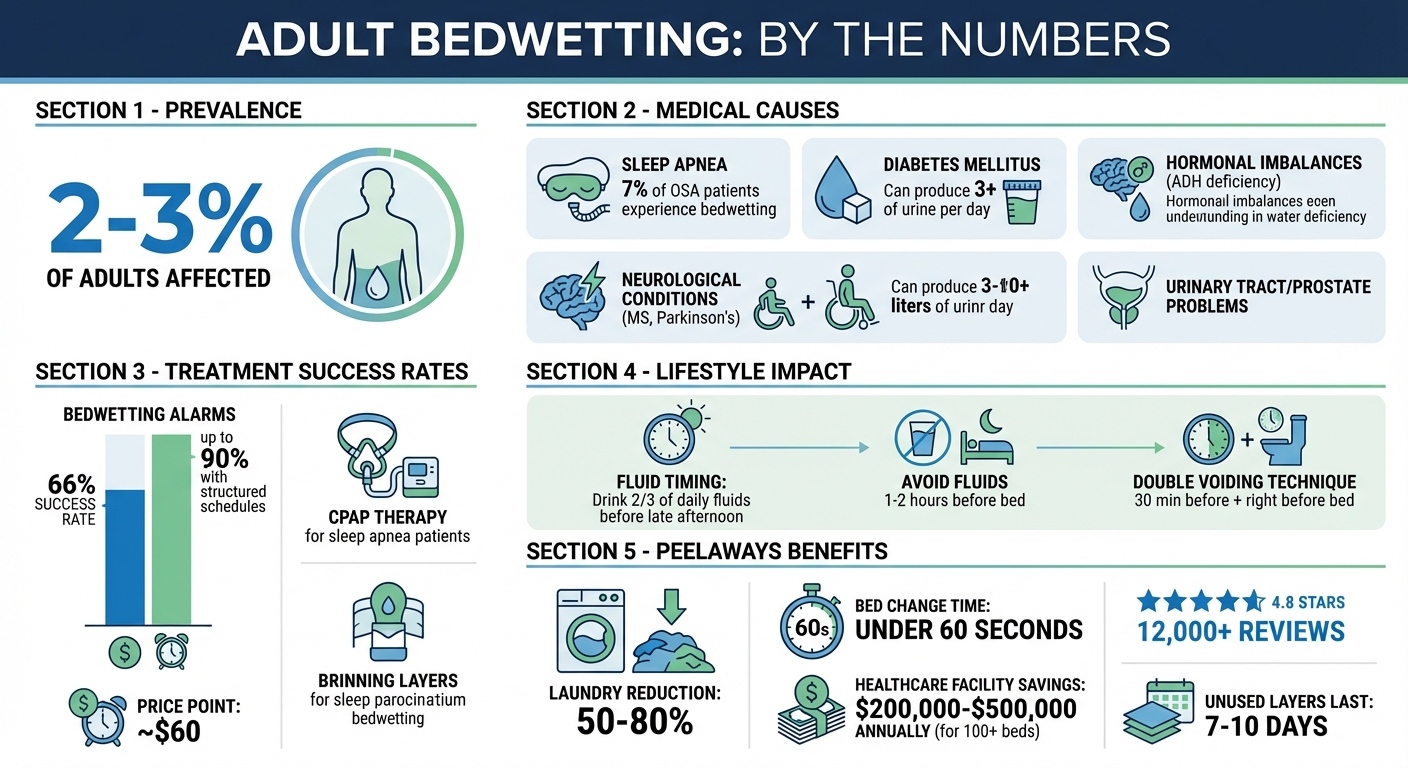 Adult Bedwetting Statistics: Causes, Treatments, and Management Solutions