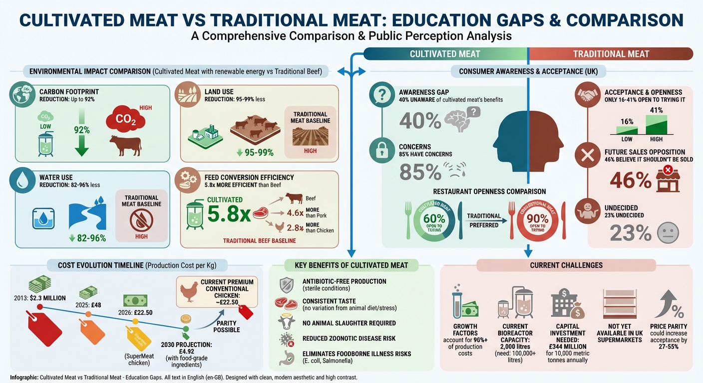 Cultivated Meat vs Traditional Meat: Key Statistics and Consumer Perceptions